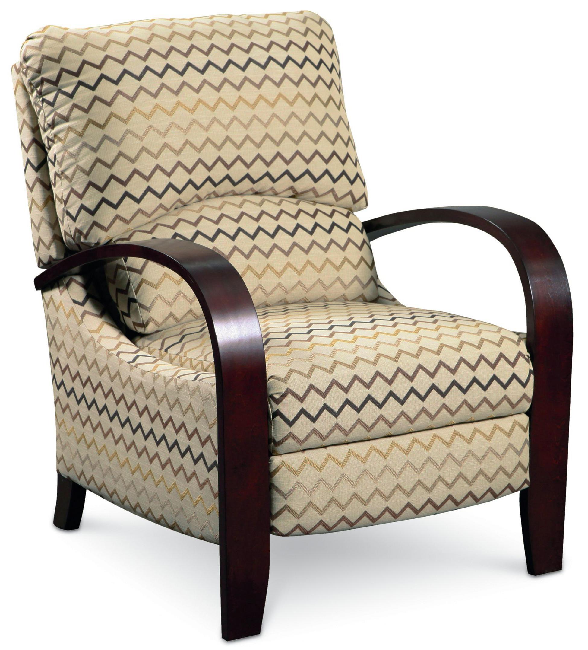 Lane Hi Leg Recliners Contemporary Julia Hileg Recliner with Bentwood